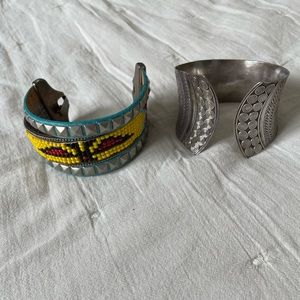 Bracelets sterling silver and beads